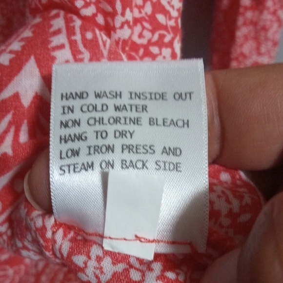 Rose And Thyme Women's Pink/White Floral Tunic Top Size XL - Picture 7 of 7